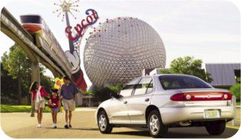 Picture of hire car in USA